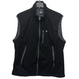 Little Donkey Andy Mens Full Zip Vest Size XL Blue Gorpcore Hiking Golf Outdoor